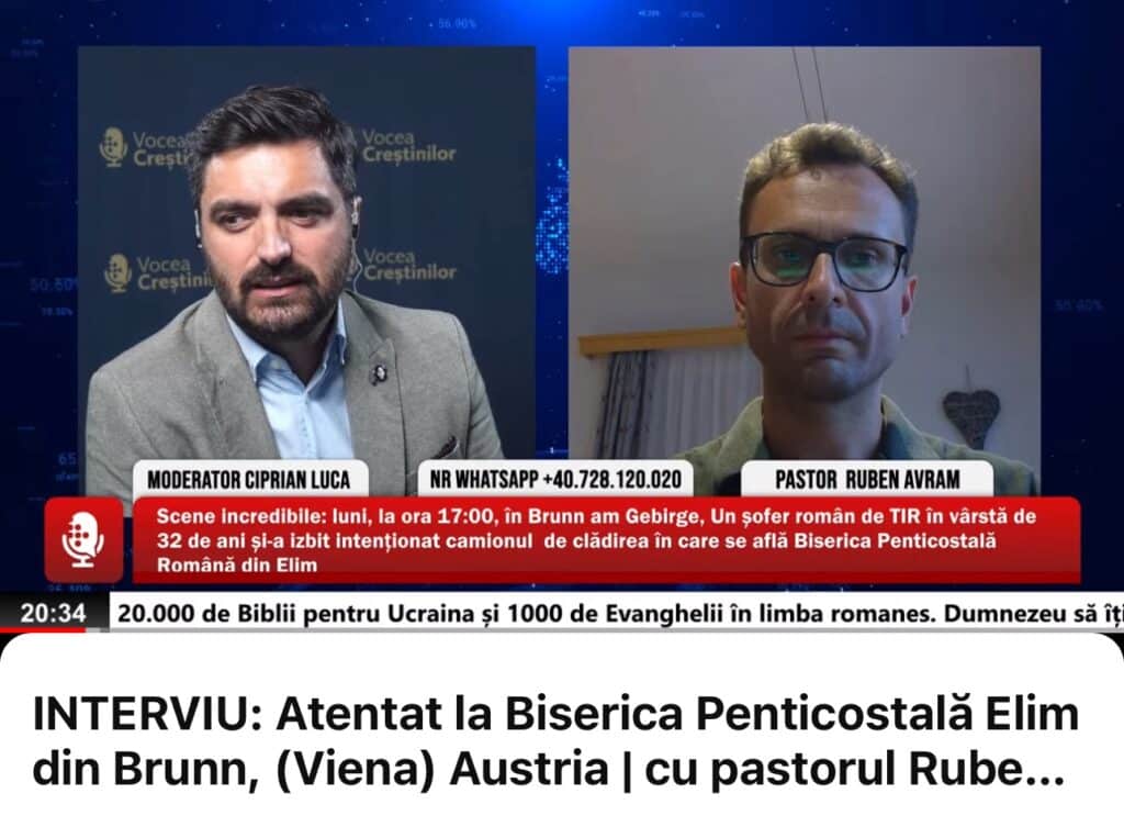 INTERVIU-Atentat la Biserica Penticostală Elim din Brunn (Viena ...